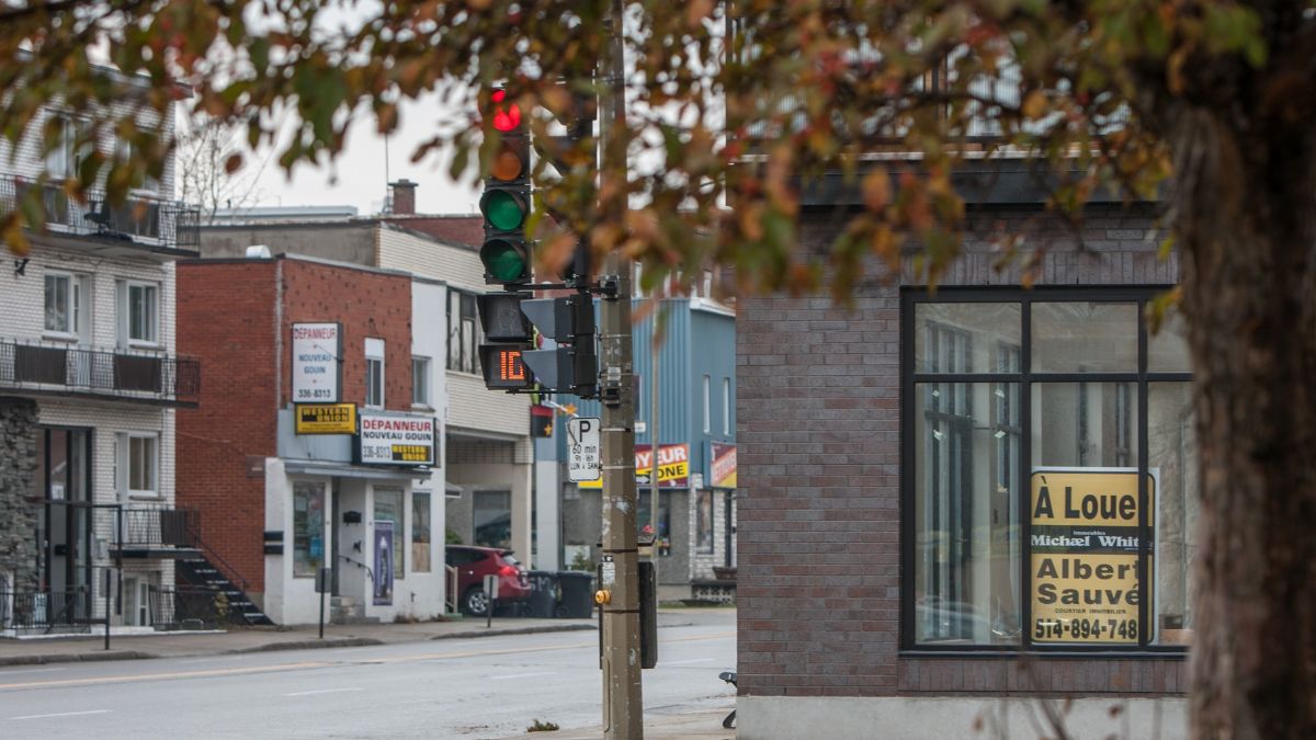 Le boulevard Gouin Ouest.