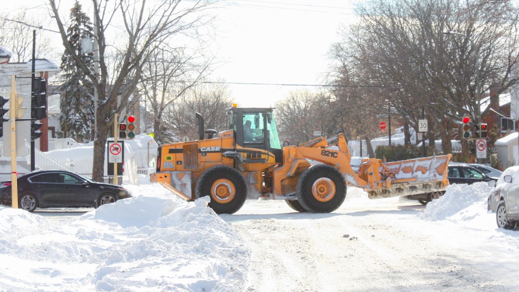 déneigeuse camion tempête