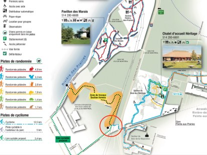 carte accès bloqué parc nature PAP