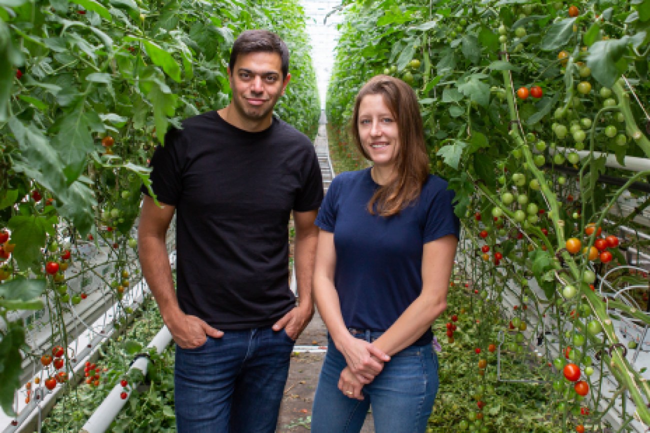 Mohamed Hage et Lauren Rathmell, propriétaires des Fermes Lufa