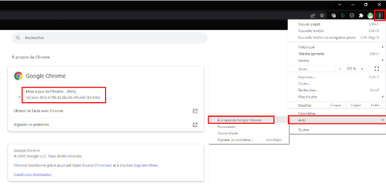 Voici comment installer la mise à jour 98.0.4758.102 de Google Chrome sur un ordinateur PC, Mac ou Linux. Mise à jour Google Chrome