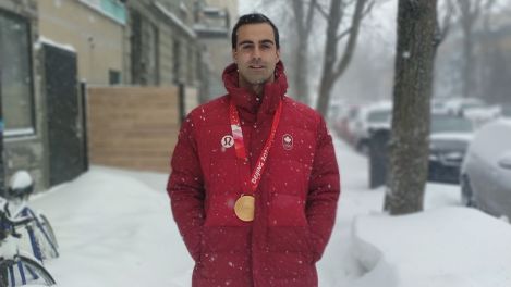 Le médaillé d'or olympique Maxime Laoun.