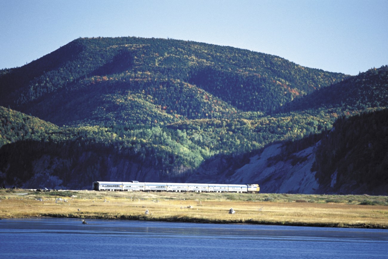 Train Montréal-Gaspé avec VIA Rail