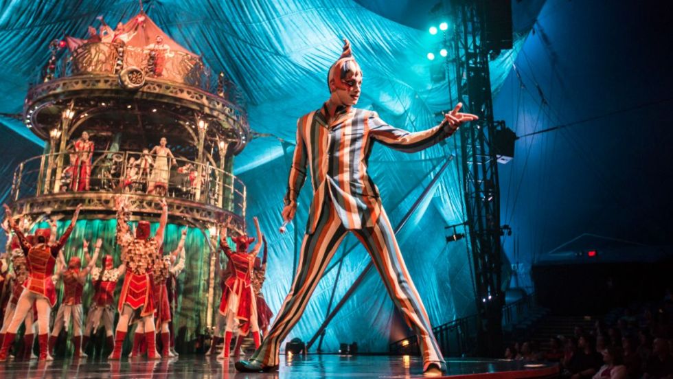 Une scène de Kooza, du Cirque du Soleil