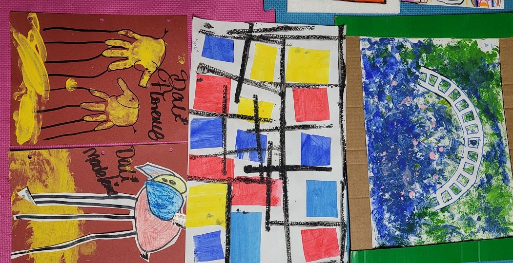 Les enfants de 1 à 5 ans se sont transformés en artistes: leurs peintures seront à découvrir à la bibliothèque de Rivière-des-Prairies.