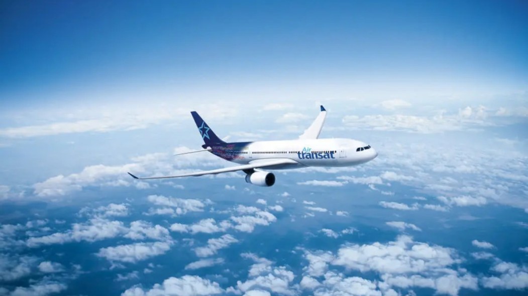 Un avion de la flotte d'Air Transat.