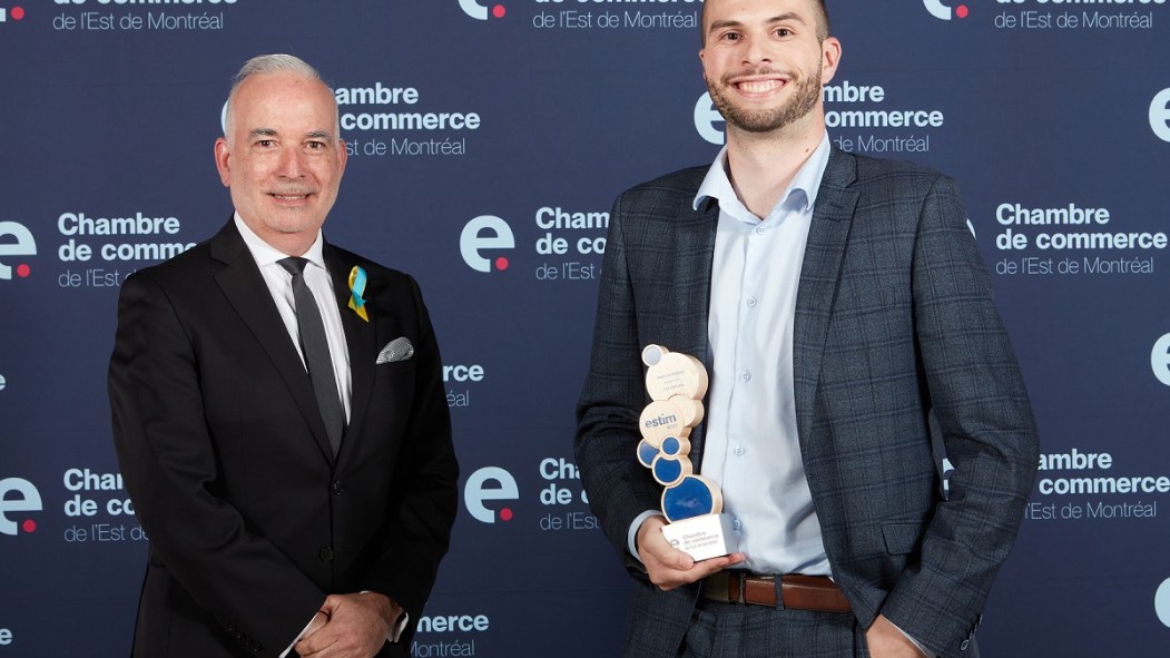 Les invités présents ont décerné le prix du public à Jean-Christophe Lambert, directeur de Recyclage Lithion, qui a obtenu deux autres prix ESTim.