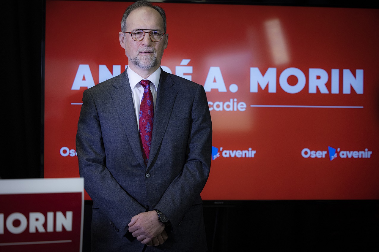 Le candidat libéral dans L'Acadie, André Albert Morin.