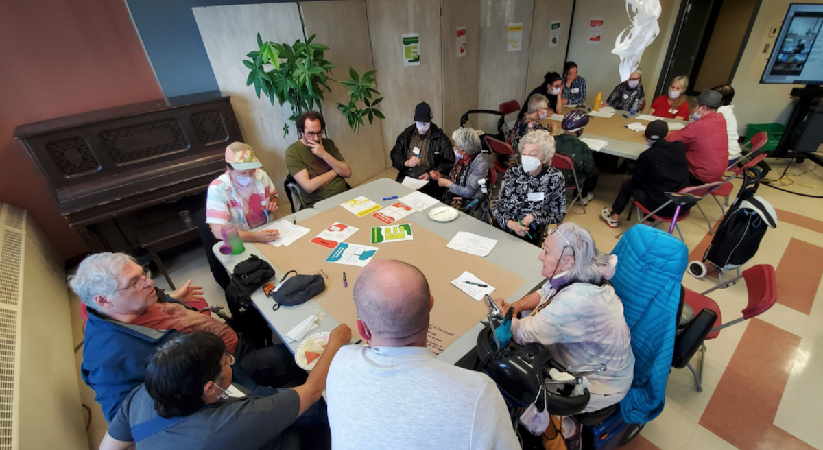 Lors d’une réunion pour créer un plan de relance, 66 membres de l’Accorderie se sont réunis.