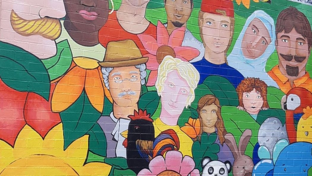 Une murale réalisée par VIlleray dans l'Est.