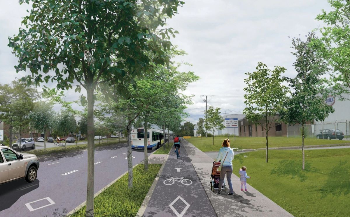 Ce à quoi pourrait ressembler le boulevard Henri-Bourassa après les travaux