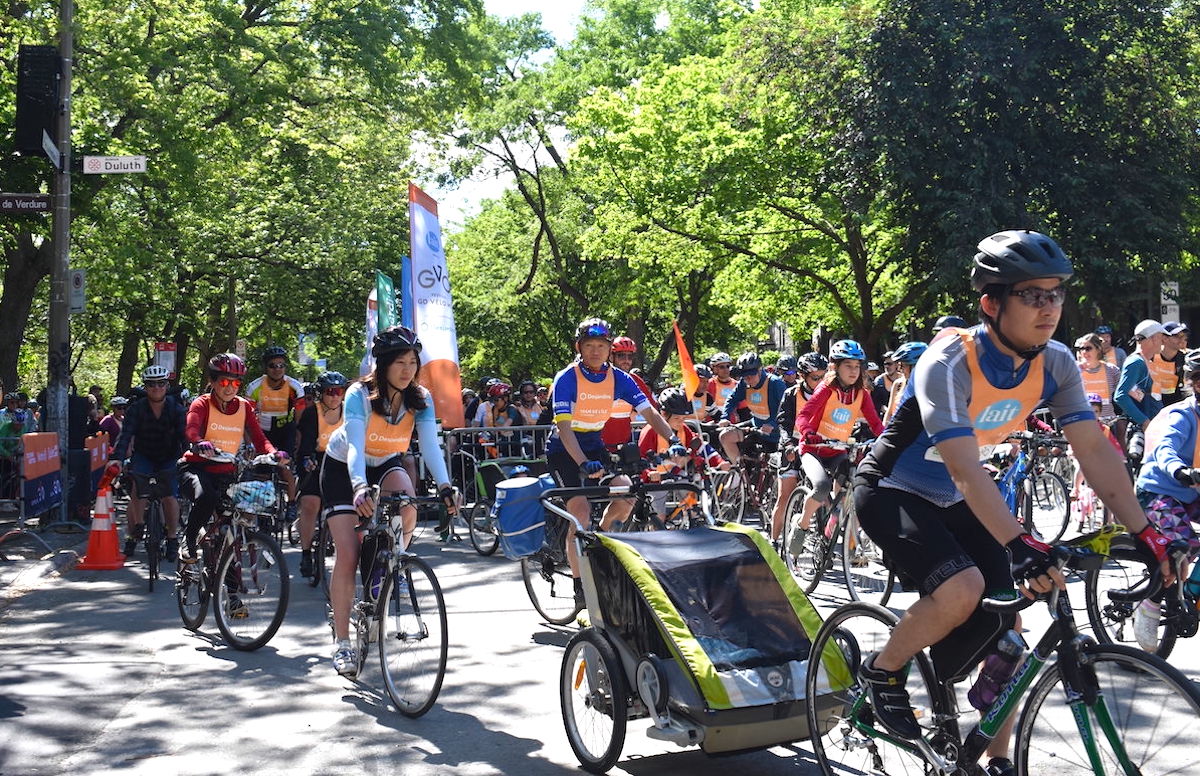 Départ du Tour de l'Île de Montréal