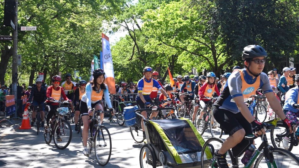 Départ du Tour de l'Île de Montréal