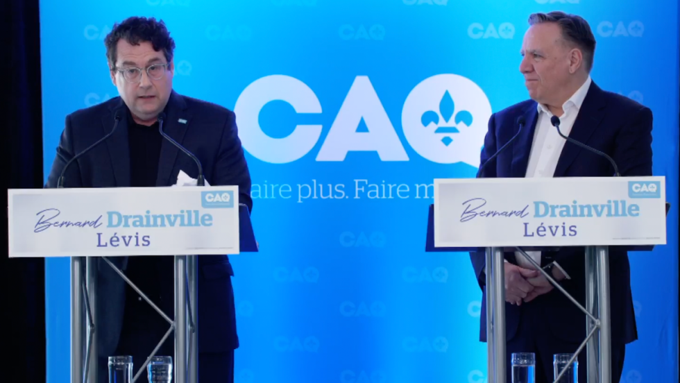 Bernard Drainville et François Legault.