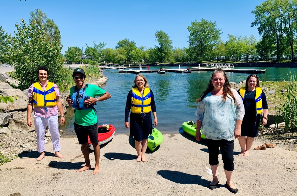 Des embarcations nautiques pourront se louer cet été au nouveau parc riverain de Lachine.