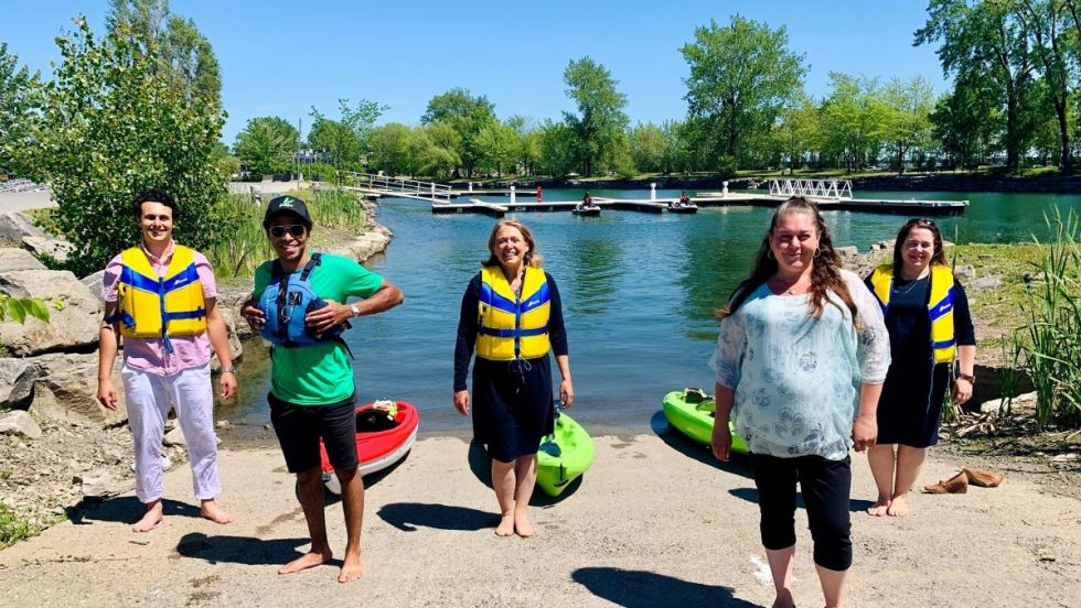 Des embarcations nautiques pourront se louer cet été au nouveau parc riverain de Lachine.