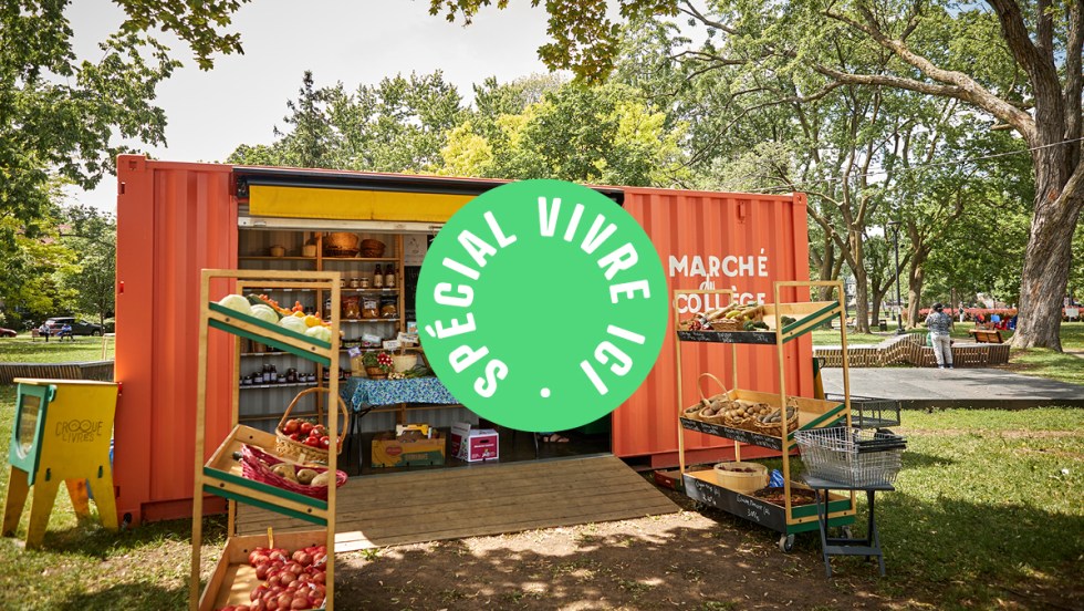 Le marché du Collège dans le quartier D.