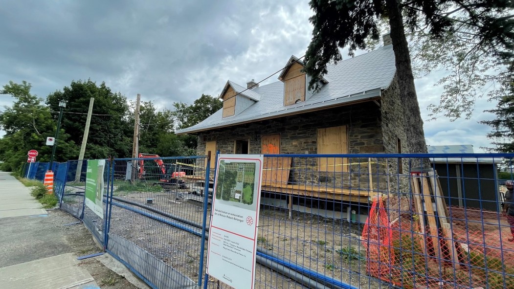 Des travaux sont en cours à la maison Robert-Bélanger.