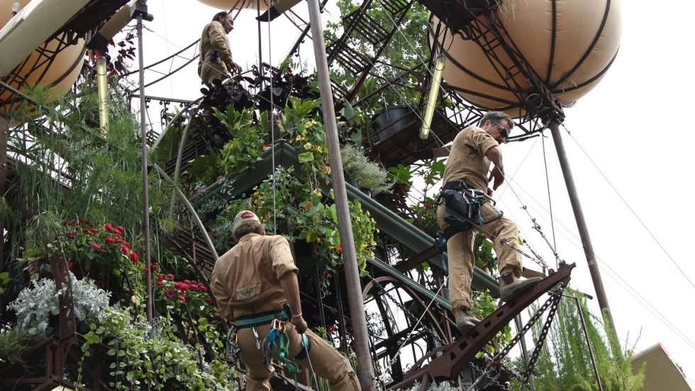 La serre «volante» du Jardin Botanique.