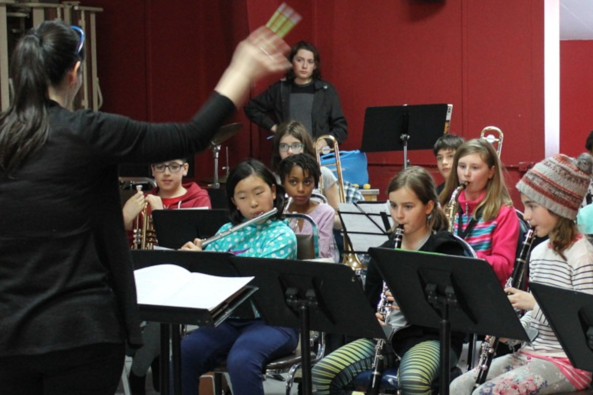 L'Harmonie Richelieu en pleine pratique.