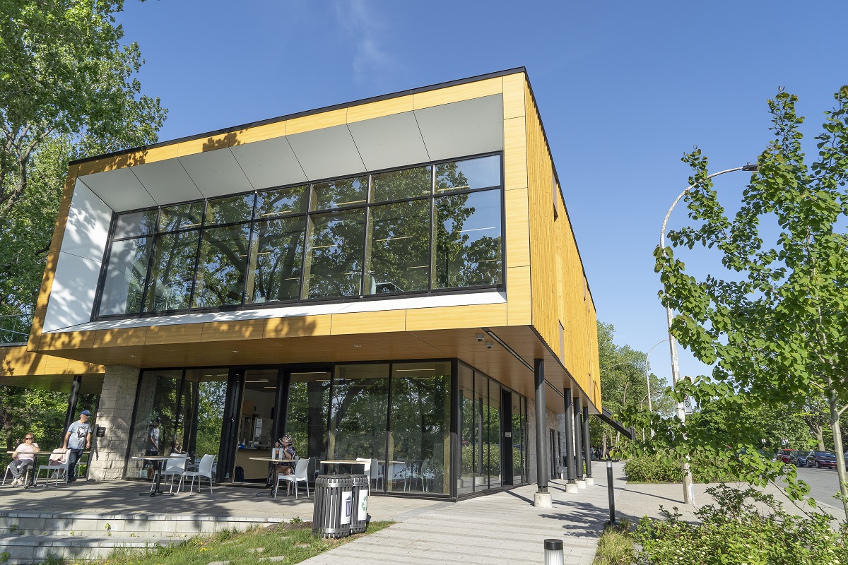 Le chalet du parcours Gouin.