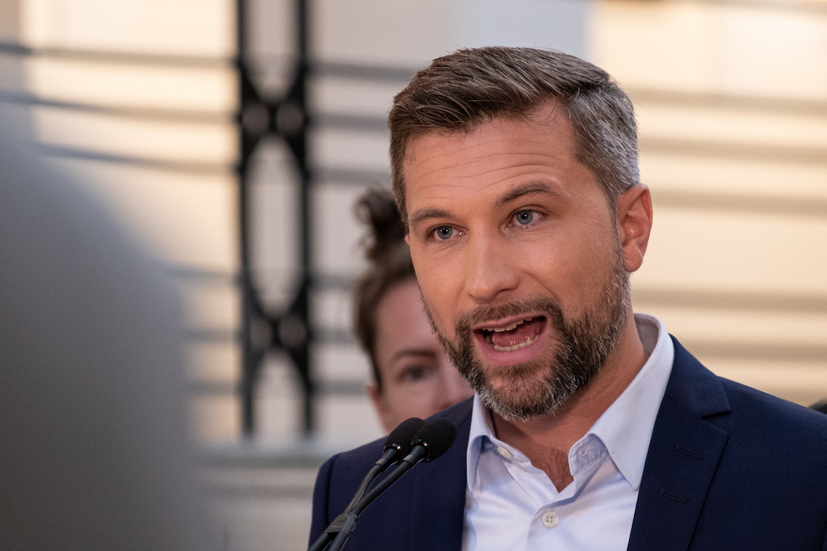 Gabriel Nadeau-Dubois, porte-parole de Québec solidaire et députée de Gouin.