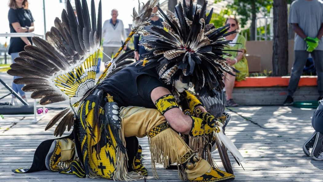 Un danseur du spectacle Ma nature urbaine présenté cet été à Saint-Laurent.