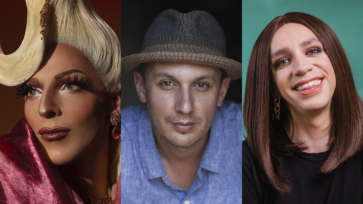 Les drag-queens Gisèle Lullaby (à gauche) et Tranna Wintour ainsi que le rappeur Samian comptent parmi les finalistes élu.e.s par les jeunes à la prochaine « Soirée Mammouth ».