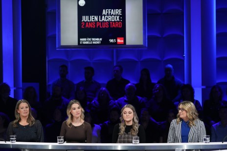 Isabelle Hachey, Marie-Ève Tremblay, Geneviève Morin à «Tout le monde en parle».