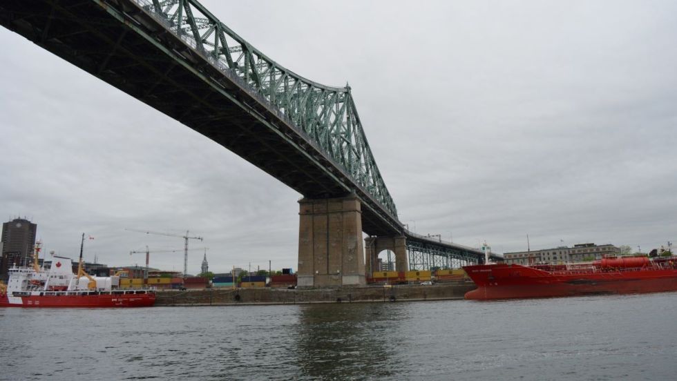 Le pont Jacques-Cartier.