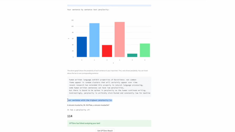 GPTZero Classic analyse texte ChatGPT