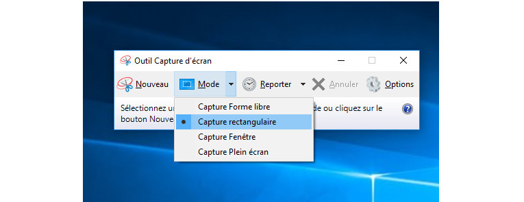 Outil capture écran Windows