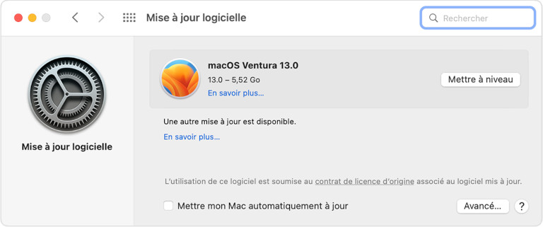 Mettre à jour macOS