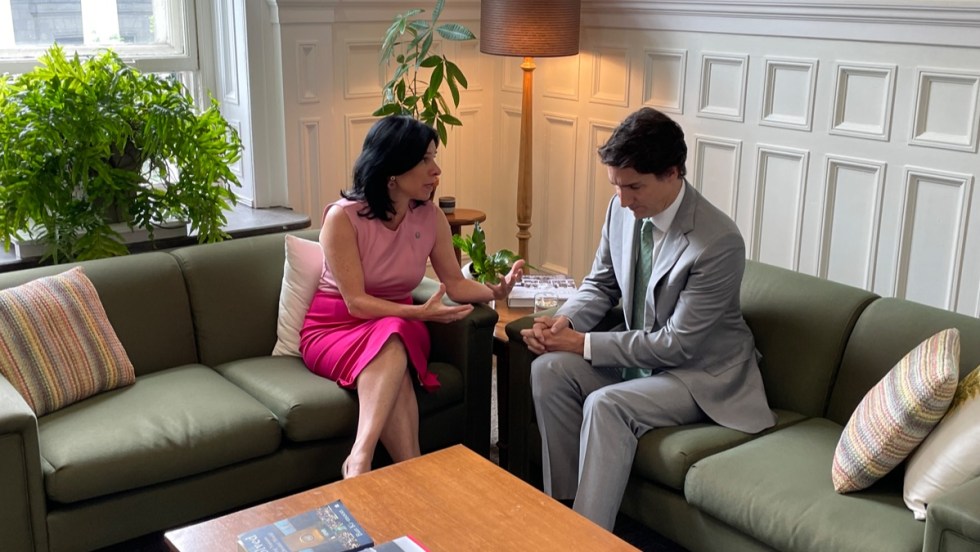 La mairesse de la Ville de Montréal, Valérie Plante, et le premier ministre du Canada, Justin Trudeau.