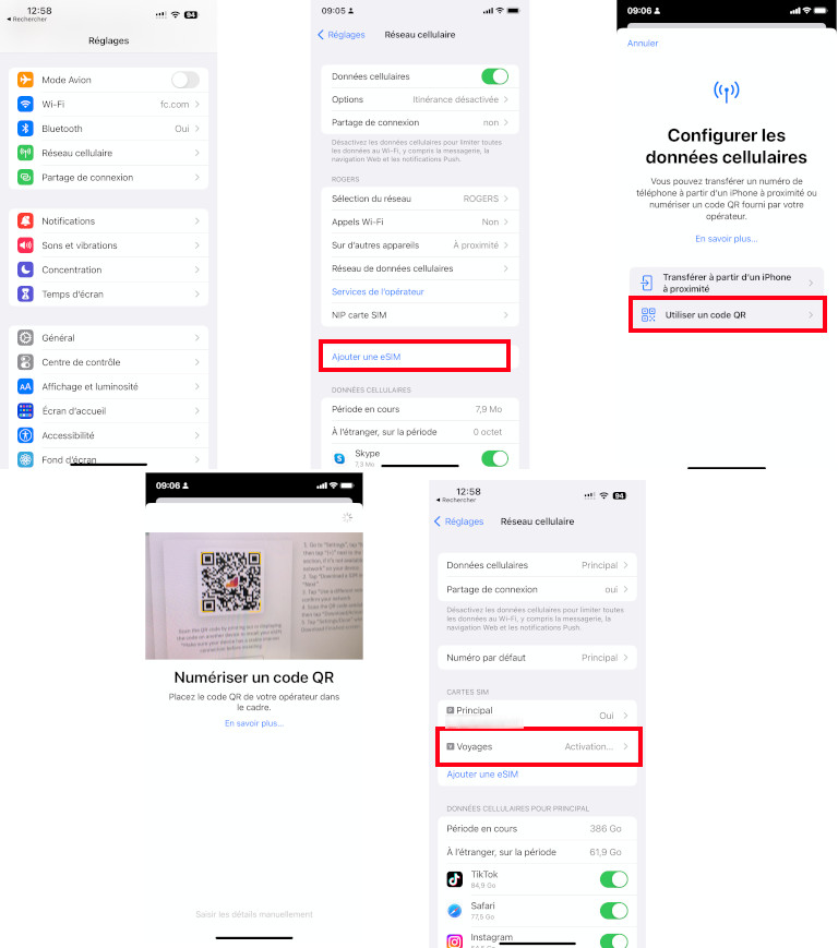 Comment activer eSIM iPhone