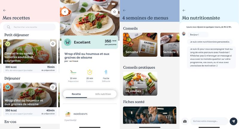 fonctionnalités premium application foodvisor